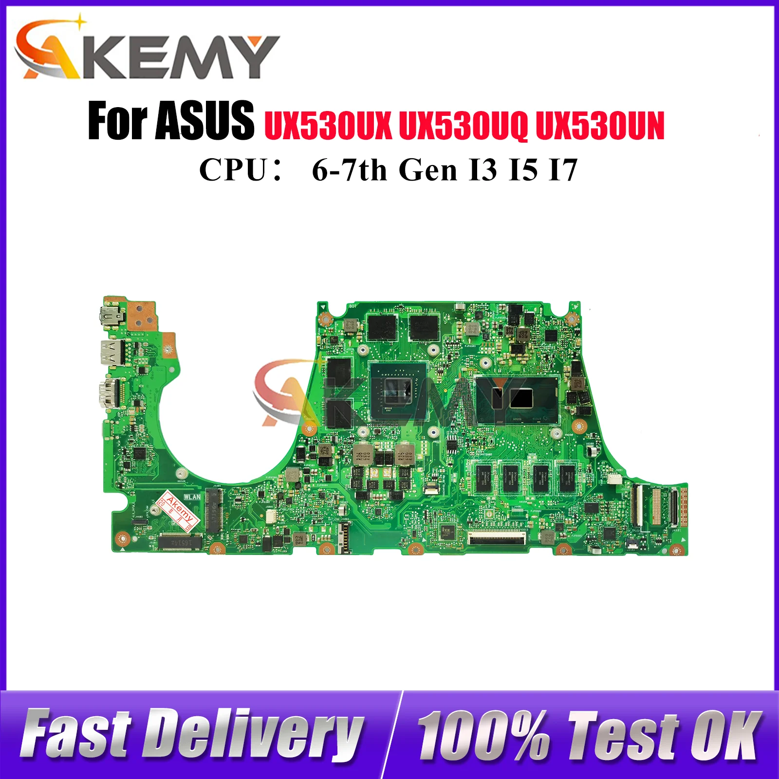 UX530UQ Материнская плата для ноутбука ASUS ZenBook RX530U UX530UR UX530UX U5100U UX530UQ BX530U UX530UN UX530U Материнская плата I3 I5 I7 CPU
UX530UQ Материнская плата для ноутбука ASUS ZenBook RX530U UX530UR UX530UX U5100U UX530UQ BX530U UX530UN UX530U Материнская плата I3 I5 I7 CPU