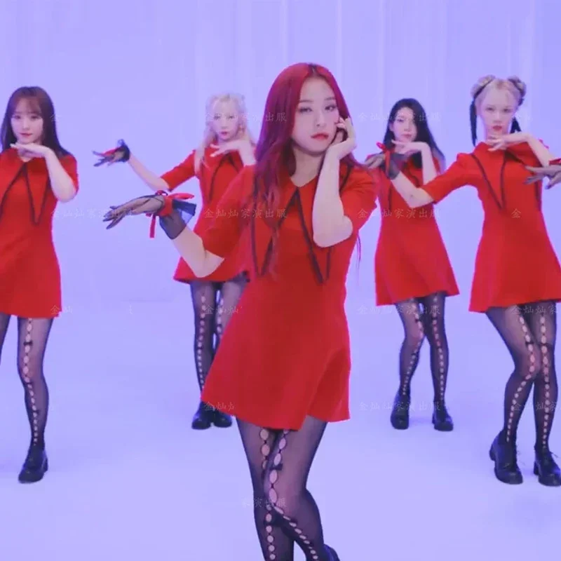 2021 New Korean Girl Group Jazz Dance Stage Performance Red Dress Nightclub Gogo Dancer Pole Dance Clothing Rave Outfits DWY6408
2021 New Korean Girl Group Jazz Dance Stage Performance Red Dress Nightclub Gogo Dancer Pole Dance Clothing Rave Outfits DWY6408