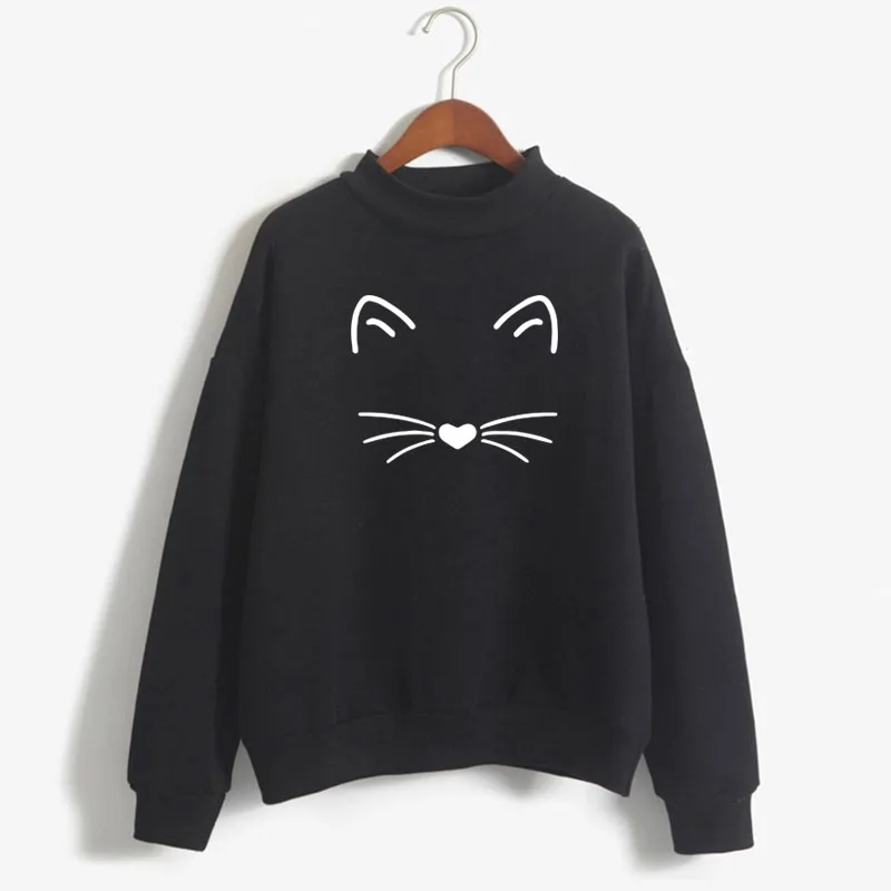 LOVELY CAT FACE Print Woman Sweatshirt Sweet Korean O-neck Knitted Pullover Thick Autumn Winter Candy Color Loose Girl Clothes
LOVELY CAT FACE Print Woman Sweatshirt Sweet Korean O-neck Knitted Pullover Thick Autumn Winter Candy Color Loose Girl Clothes