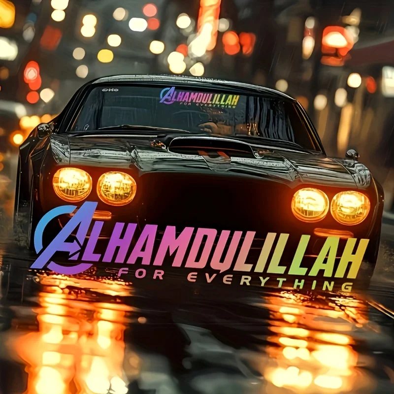 1pc New Design ALHAMDULILLAH Car Stickers And Decals For Car Body Decor Car Body Window Auto Decoration Car Styling Stickers
1pc New Design ALHAMDULILLAH Car Stickers And Decals For Car Body Decor Car Body Window Auto Decoration Car Styling Stickers