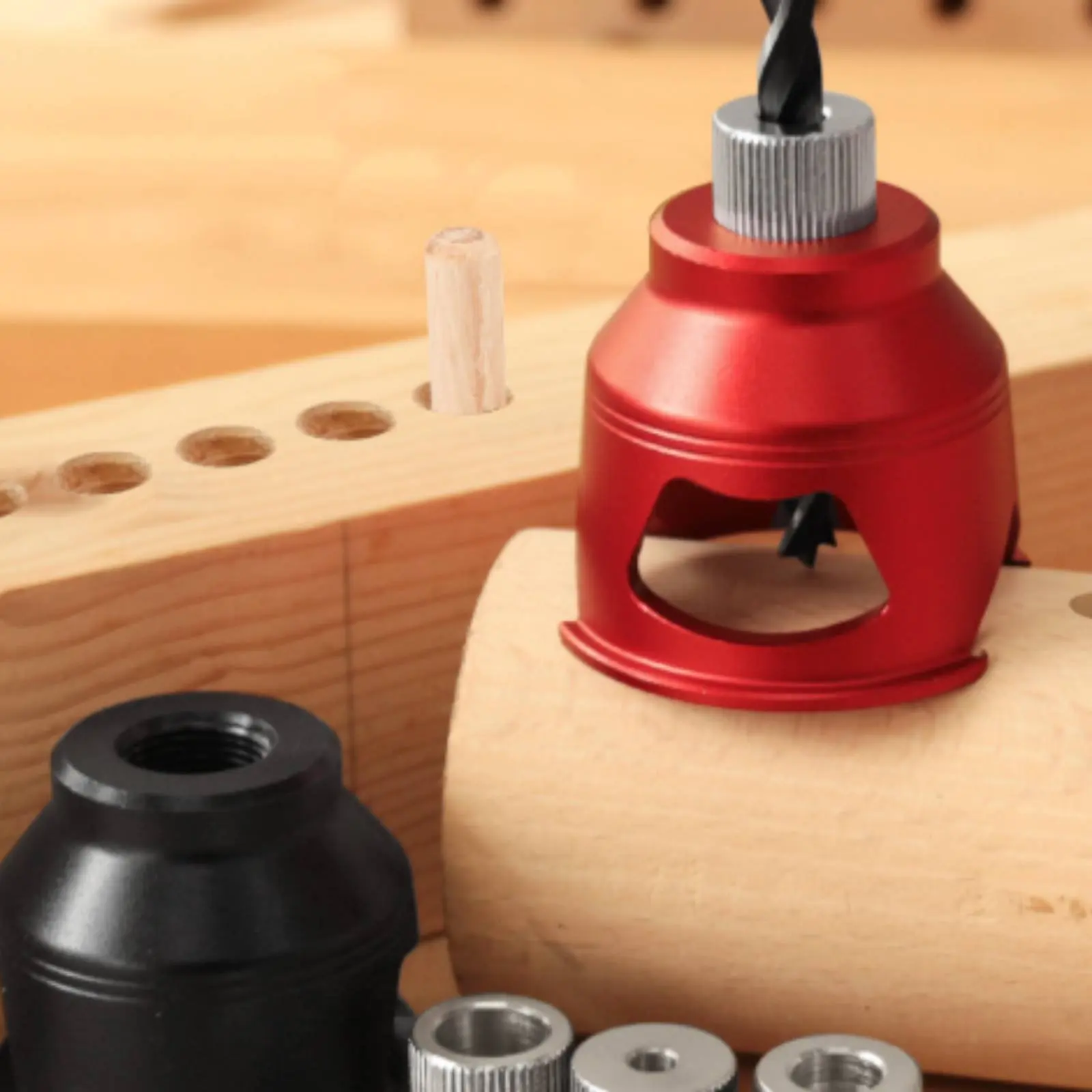 Self-Centering Dowel Jig Precision Alignment Vertical Drill Guide Dowel Hole Jig Aluminum Alloy Body Straight Hole Finder
Self-Centering Dowel Jig Precision Alignment Vertical Drill Guide Dowel Hole Jig Aluminum Alloy Body Straight Hole Finder