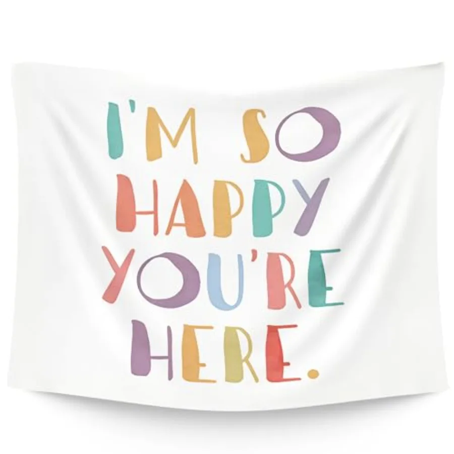 Boho Classroom Hanging Wall Tapestry for Bedroom, Room Decor, I'm So Happy You're Here Boho Minimalist Wall Hanging Decor Tapes
Boho Classroom Hanging Wall Tapestry for Bedroom, Room Decor, I'm So Happy You're Here Boho Minimalist Wall Hanging Decor Tapes