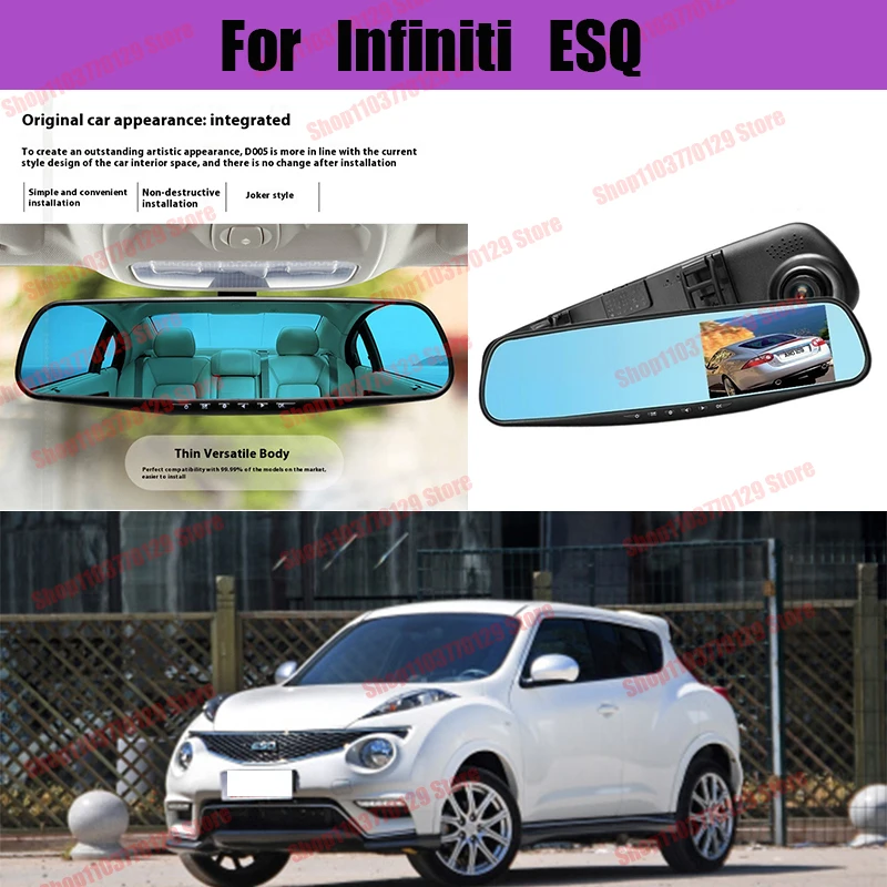 For lnfiniti ESQ High definition dual lens driving recorder with front and rear dual recording reverse images Car dvr
For lnfiniti ESQ High definition dual lens driving recorder with front and rear dual recording reverse images Car dvr