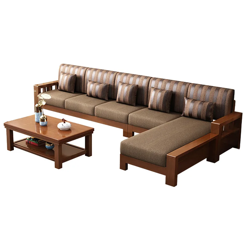 Small apartment living room furniture modern simple new Chinese solid wood sofa group
Small apartment living room furniture modern simple new Chinese solid wood sofa group