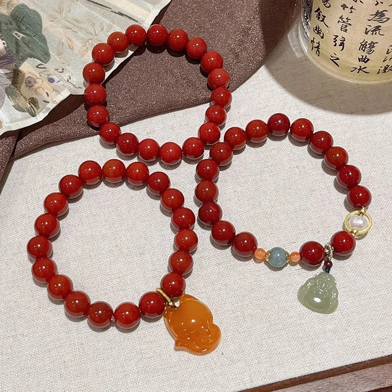 10 мм натуральный южный красный агат для женщин с нефритом Хэтянь Майтрейя Будда жадеит лиса браслет из бисера ручная веревка
10 мм натуральный южный красный агат для женщин с нефритом Хэтянь Майтрейя Будда жадеит лиса браслет из бисера ручная веревка