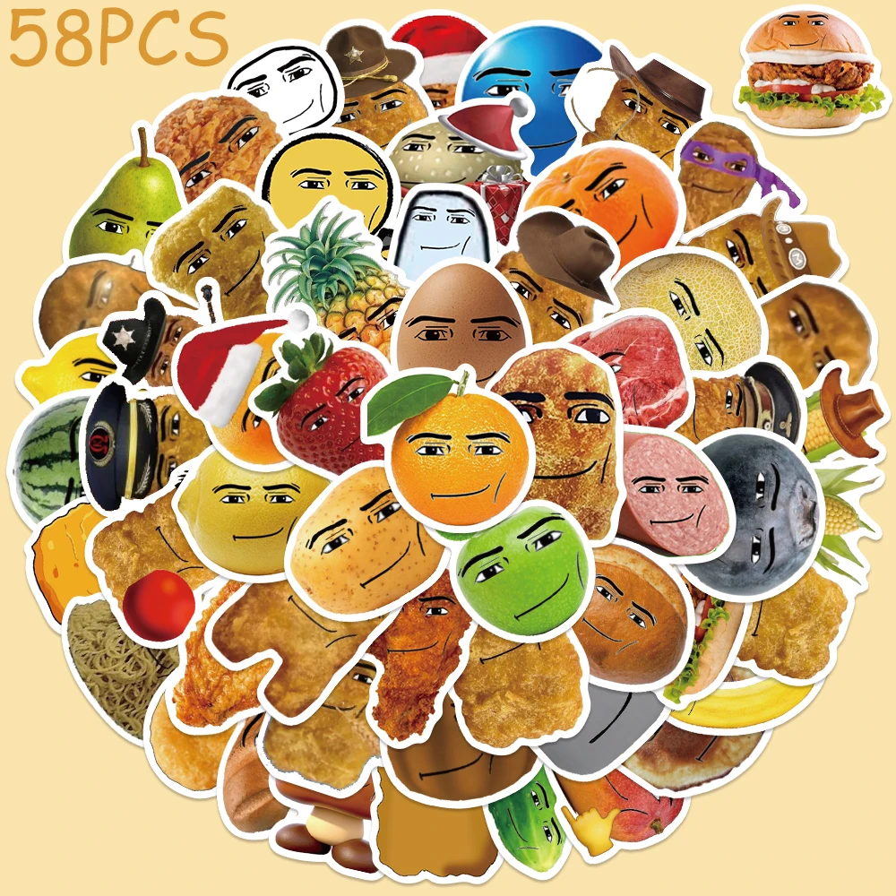 50pcs Cartoon Cute Chicken Nuggets Stickers Decals For Laptop Suitcase Skateboard Helmet Guitar DIY Cool Aesthetic Stickers
50pcs Cartoon Cute Chicken Nuggets Stickers Decals For Laptop Suitcase Skateboard Helmet Guitar DIY Cool Aesthetic Stickers