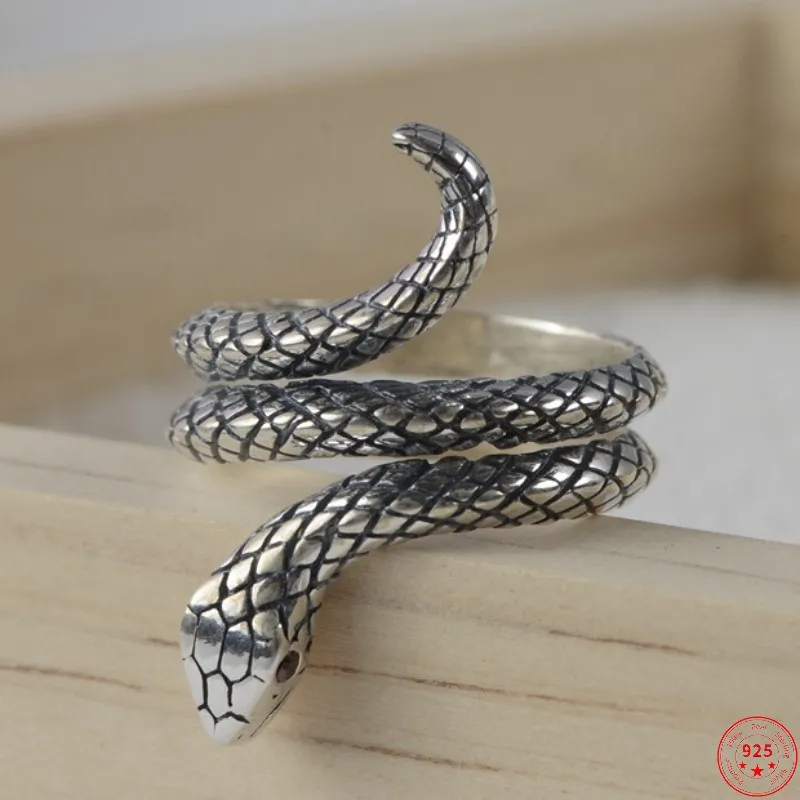 Женские серебряные кольца S925 пробы, новая женская мода, погремушка, змея, змея, серебряные ювелирные изделия
Женские серебряные кольца S925 пробы, новая женская мода, погремушка, змея, змея, серебряные ювелирные изделия