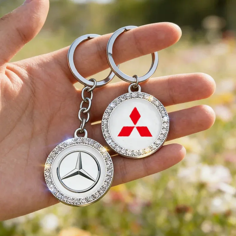 Diamond Car Keychain Holder Key Rings Pendant for Mitsubishi Mercedes Benz Emblem Accessories
Diamond Car Keychain Holder Key Rings Pendant for Mitsubishi Mercedes Benz Emblem Accessories