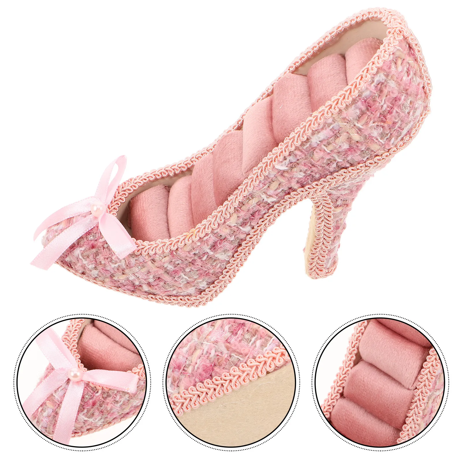 Jewelry Display Stand Pink High Heeled Shoes Earring Necklace Ring Holder Stand Display Jewelry Organizer for Bracelet Ring
Jewelry Display Stand Pink High Heeled Shoes Earring Necklace Ring Holder Stand Display Jewelry Organizer for Bracelet Ring