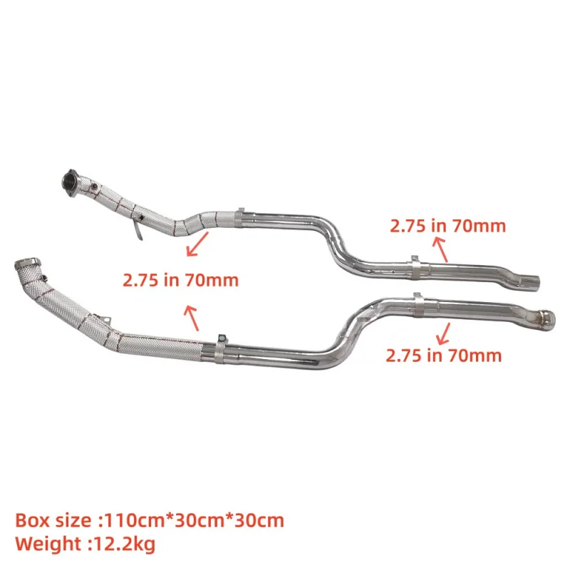OEM Sports Downpipe Exhaust Header for Mercedes-Benz W218 CLS550 E550 4.7L Stainless Steel Insulated Exhaust Pipes Power Upgrade
OEM Sports Downpipe Exhaust Header for Mercedes-Benz W218 CLS550 E550 4.7L Stainless Steel Insulated Exhaust Pipes Power Upgrade