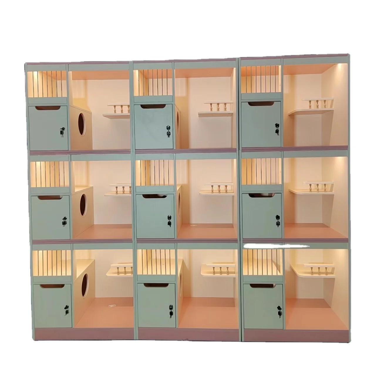 Hot Sale Durable Indoor Luxury Wooden Pet Furniture Solid Wood Cat House Villa Breathable Cat Boxes
Hot Sale Durable Indoor Luxury Wooden Pet Furniture Solid Wood Cat House Villa Breathable Cat Boxes