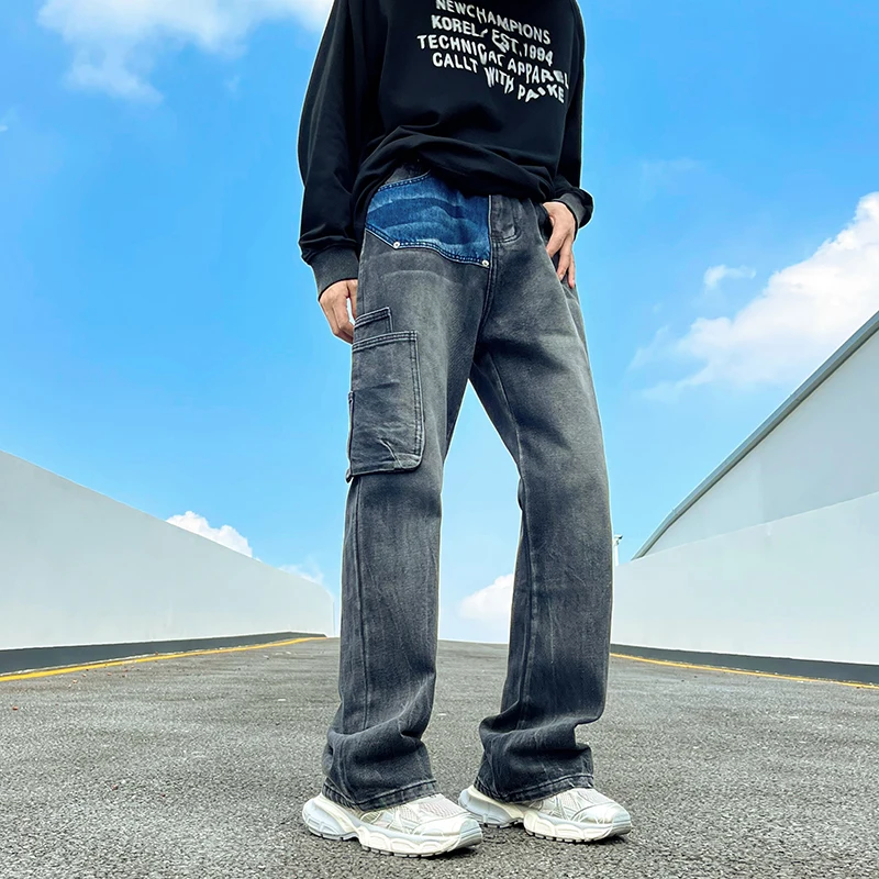 Straight Jeans Spring Boyfriend Jeans Streetwear High Waist Solid Color New Fashion Cacual Long Loose Denim Trousers Male B149
Straight Jeans Spring Boyfriend Jeans Streetwear High Waist Solid Color New Fashion Cacual Long Loose Denim Trousers Male B149