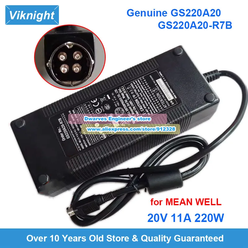 Оригинальный адаптер переменного тока GS220A20 20 В 11 А 220 Вт GS220A20-R7B для источника питания Mean Well 4-контактный Benchmark TC-32 Mini Thermal Cycler
Оригинальный адаптер переменного тока GS220A20 20 В 11 А 220 Вт GS220A20-R7B для источника питания Mean Well 4-контактный Benchmark TC-32 Mini Thermal Cycler