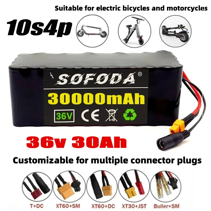10S4P 36V 30000mAh Electric Scooter Lithium Battery 18650 battery pack 36V 30Ah Electric Scooter Electric Scooter Battery
10S4P 36V 30000mAh Electric Scooter Lithium Battery 18650 battery pack 36V 30Ah Electric Scooter Electric Scooter Battery
