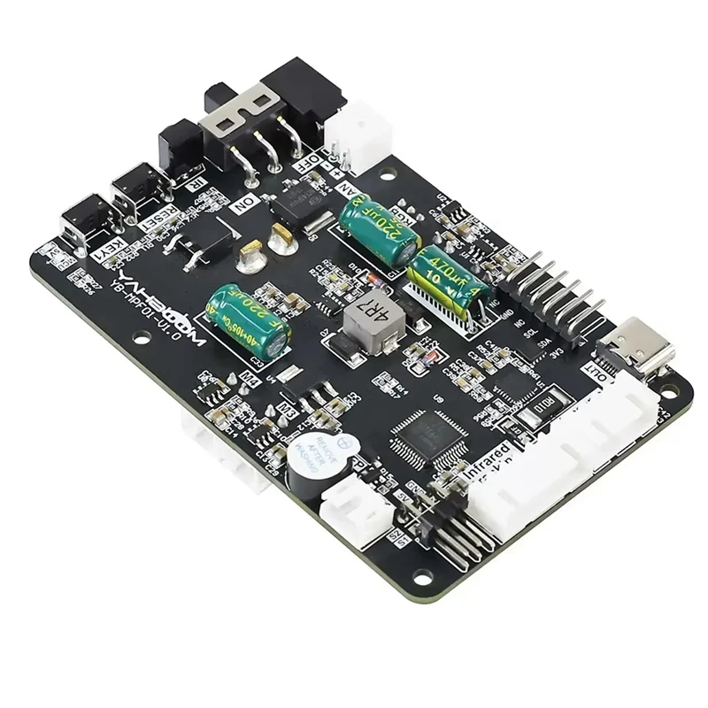 Комплект платы расширения привода робота для Raspberry Pi 5, с сенсорным серводвигателем, контроллер привода, четырехколесный рулевой двигатель
Комплект платы расширения привода робота для Raspberry Pi 5, с сенсорным серводвигателем, контроллер привода, четырехколесный рулевой двигатель