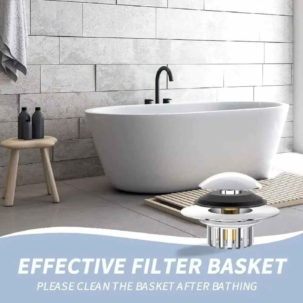 Universal Design Tub Stopper Lift And Turn Pop Up Mechanism Drain Hair Catcher Hair Filter Drain Cover Bathtub Drain Plug
Universal Design Tub Stopper Lift And Turn Pop Up Mechanism Drain Hair Catcher Hair Filter Drain Cover Bathtub Drain Plug