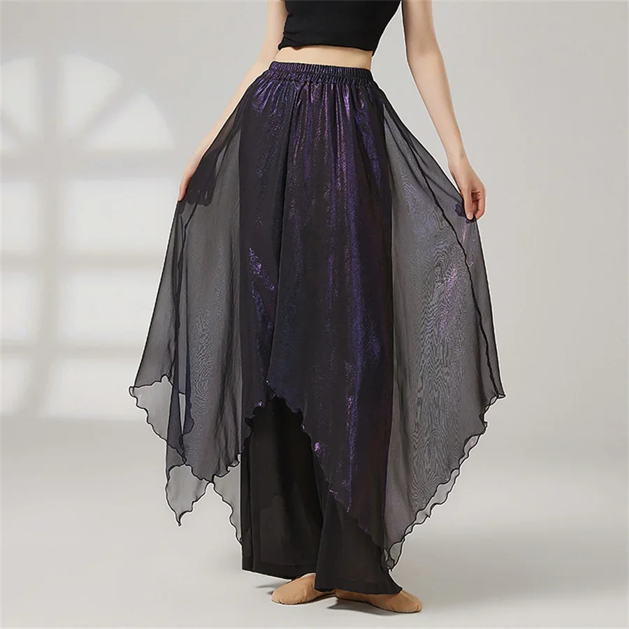 Women Modern Dance Loose Wide-Leg Pants Elegant Ballet Dancing Training Ladies Costume Chinese Folk Dance High Waist Trouses
Women Modern Dance Loose Wide-Leg Pants Elegant Ballet Dancing Training Ladies Costume Chinese Folk Dance High Waist Trouses