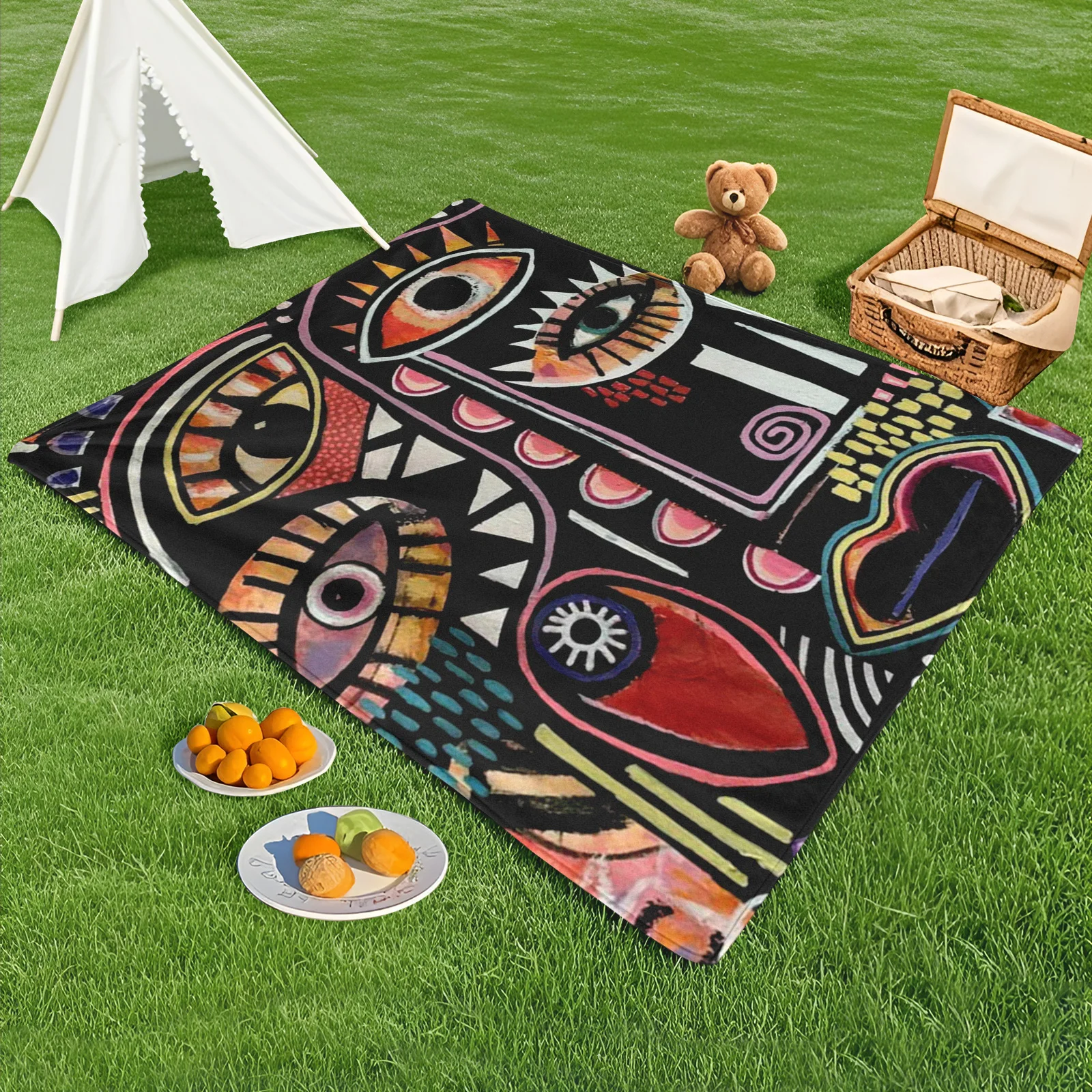 Multi Eye Abstract Black Blanket For Outdoor Decor And Dark Horror Inspired Ambiance Design
Multi Eye Abstract Black Blanket For Outdoor Decor And Dark Horror Inspired Ambiance Design