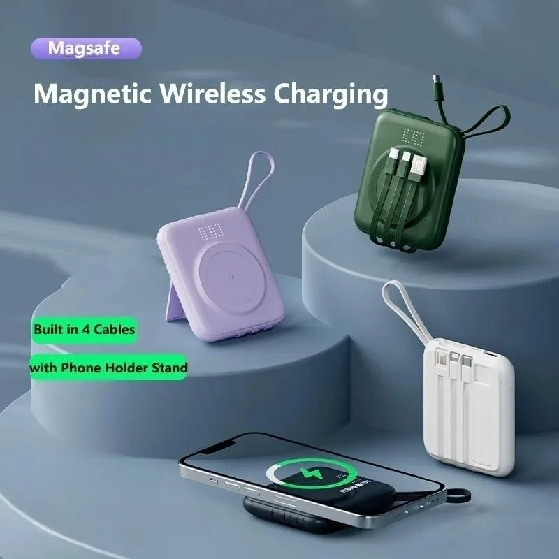 Magnetic Wireless Charger Power Bank 10000mAh Magsafe Powerbank USB C Port for iPhone 15 14 Samsung Xiaomi External Battery Pack
Magnetic Wireless Charger Power Bank 10000mAh Magsafe Powerbank USB C Port for iPhone 15 14 Samsung Xiaomi External Battery Pack