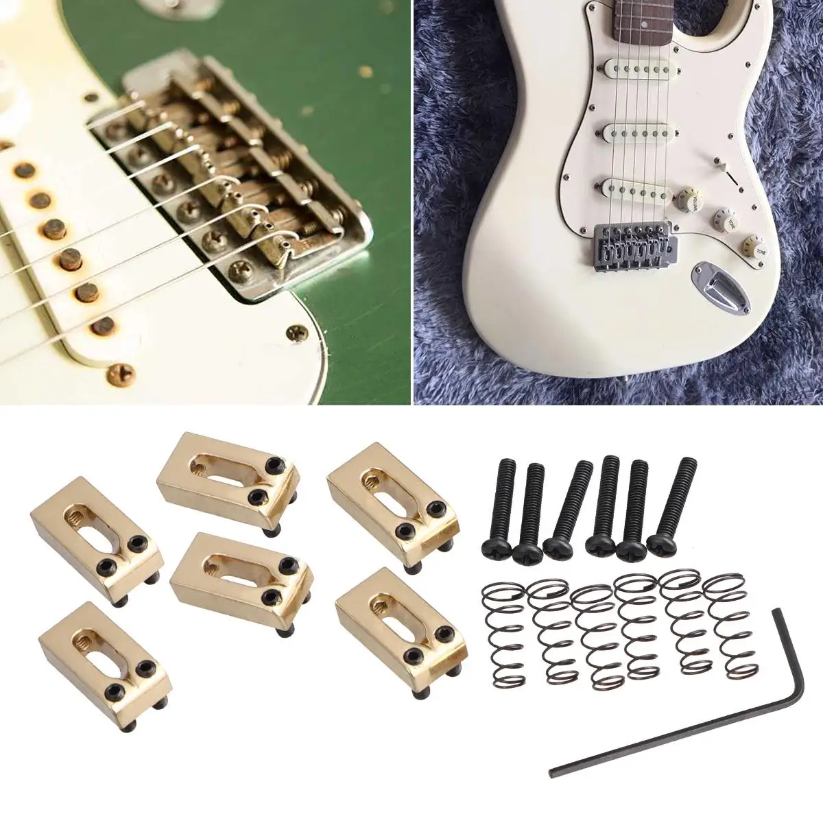 6 Pcs Electric Guitar Bridge Springs Saddle Rectangle String Breakage Prevention Tremolo Upgrade
6 Pcs Electric Guitar Bridge Springs Saddle Rectangle String Breakage Prevention Tremolo Upgrade