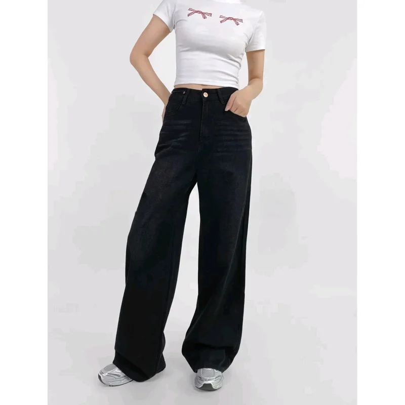 High Waist Wide Leg Jeans Women's Summer New Loose Fit Floor Length Denim Pants American Sle Frayed ket Decor Casual Sle
High Waist Wide Leg Jeans Women's Summer New Loose Fit Floor Length Denim Pants American Sle Frayed ket Decor Casual Sle
