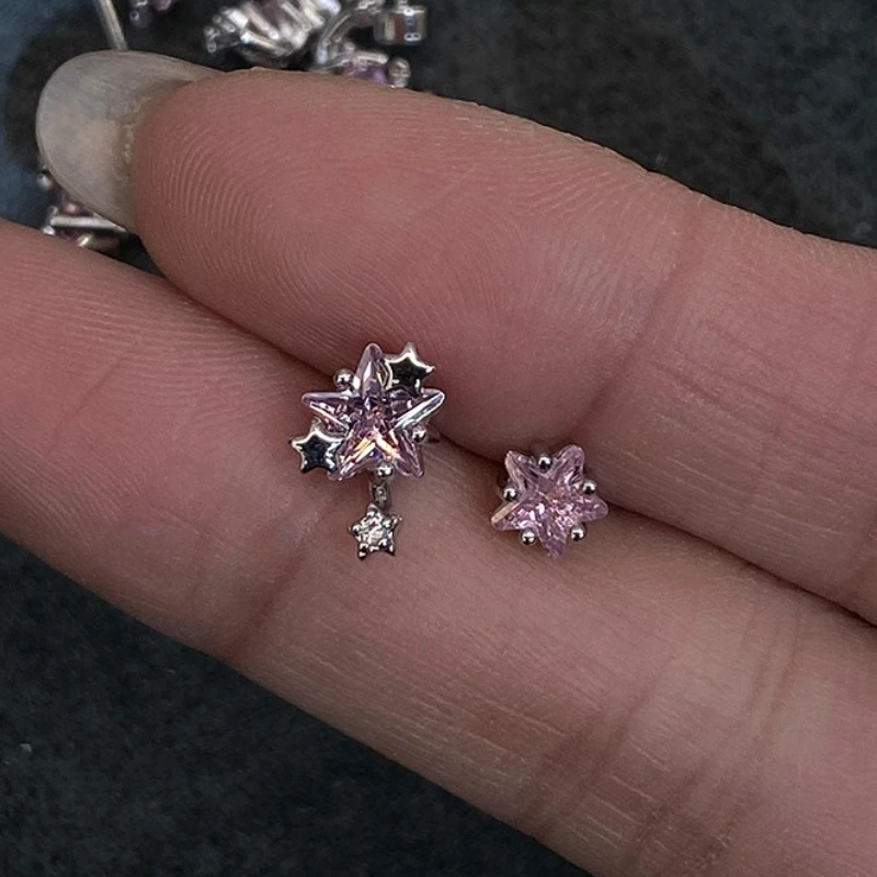 Серьги-гвоздики из стерлингового серебра 925 пробы с геометрическими круглыми асимметричными звездами и цирконием для женщин, ювелирные изделия, роскошные винтажные аксессуары
Серьги-гвоздики из стерлингового серебра 925 пробы с геометрическими круглыми асимметричными звездами и цирконием для женщин, ювелирные изделия, роскошные винтажные аксессуары