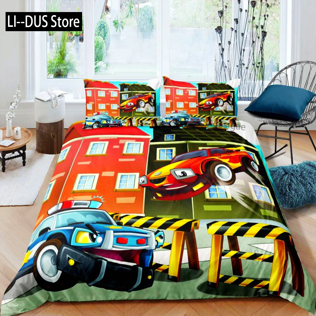 Policeman Car Duvet Cover Cartoon Police Car Bedding Set Boys Red Blue Cop Lights Polyester Queen King Quilt Cover Room Decor
Policeman Car Duvet Cover Cartoon Police Car Bedding Set Boys Red Blue Cop Lights Polyester Queen King Quilt Cover Room Decor