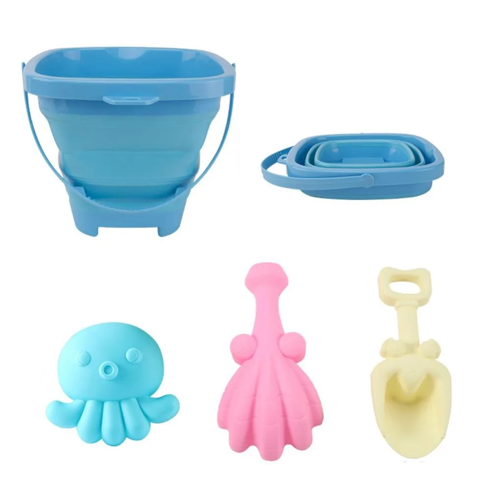 4pcs/Set With Bucket Folding Bucket Beach Parent-Child Cartoon Beach Shovel Bucket Set Plastic Interactive Summer Beach Fun
4pcs/Set With Bucket Folding Bucket Beach Parent-Child Cartoon Beach Shovel Bucket Set Plastic Interactive Summer Beach Fun