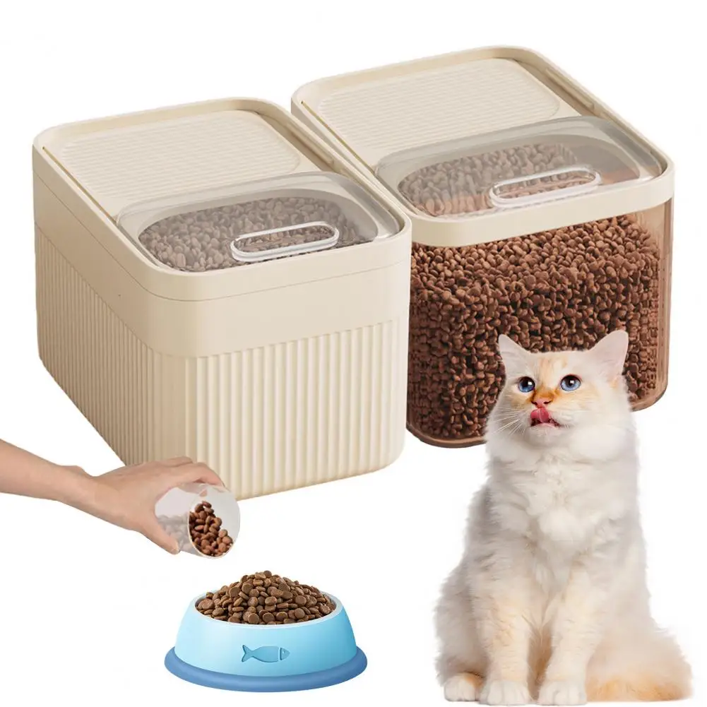 Grain Storage Barrel with Built-in Measuring Cup Clear Cover Large Capacity Wide Mouth Airtight Pet Food Container
Grain Storage Barrel with Built-in Measuring Cup Clear Cover Large Capacity Wide Mouth Airtight Pet Food Container