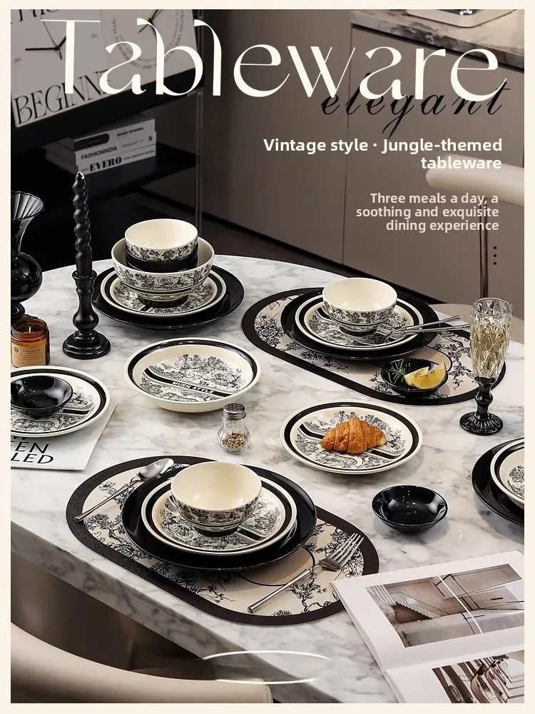 Retro Cerc Bowl Set Dinnerware Set for Home Use New 2025 High Aesthetic Value Porcelain Bowls And Plates with Chopstis
Retro Cerc Bowl Set Dinnerware Set for Home Use New 2025 High Aesthetic Value Porcelain Bowls And Plates with Chopstis