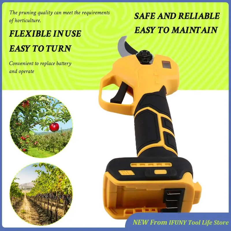 Cordless Electric Pruning Shears Garden Tool Pruner Cordless Garden Scissors Fruit Tree Fordewalt 20V Battery
Cordless Electric Pruning Shears Garden Tool Pruner Cordless Garden Scissors Fruit Tree Fordewalt 20V Battery
