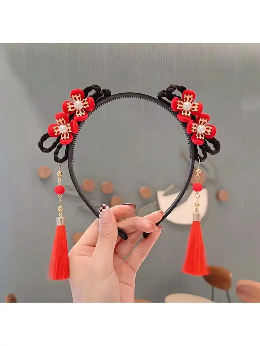 Chinese Style Floral Tassel Headband For Women Black Fashion Hair Accessory
Chinese Style Floral Tassel Headband For Women Black Fashion Hair Accessory