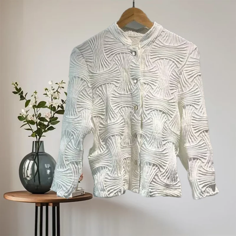 Miyake Women's Long Sleeve Top Pleated New Simple Solid Color Classic Versatile Casual Stretch Jacket Women's Plus Size 2025
Miyake Women's Long Sleeve Top Pleated New Simple Solid Color Classic Versatile Casual Stretch Jacket Women's Plus Size 2025
