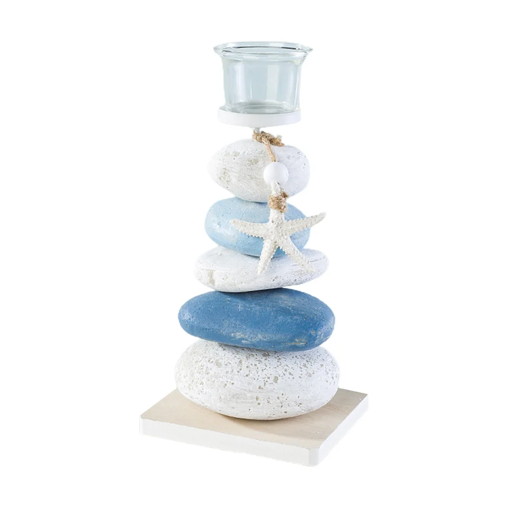 Candlestick Mediterranean Style Decorative Blue White Stone Candleholder Bracket Household Crafts Mediterranean-type Tabletop
Candlestick Mediterranean Style Decorative Blue White Stone Candleholder Bracket Household Crafts Mediterranean-type Tabletop