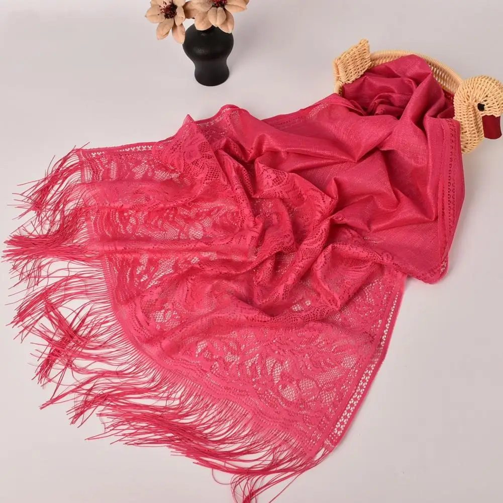 Women Summer Shawl Lace Flower Embroidery See-through Mesh Thin Tassel Lady Shawl Wrap Shoulder Decoration Sunshade Women Shawl
Women Summer Shawl Lace Flower Embroidery See-through Mesh Thin Tassel Lady Shawl Wrap Shoulder Decoration Sunshade Women Shawl