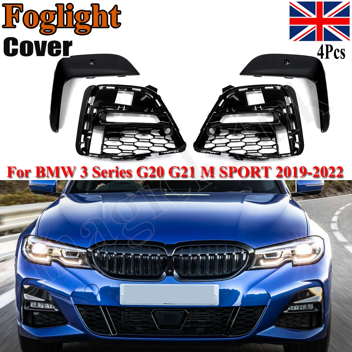FOR BMW 3 SERIES 2019-2022 G20 M SPORT FRONT RIGHT RH & LEFT LH FOG GRILL TRIMS
FOR BMW 3 SERIES 2019-2022 G20 M SPORT FRONT RIGHT RH & LEFT LH FOG GRILL TRIMS
