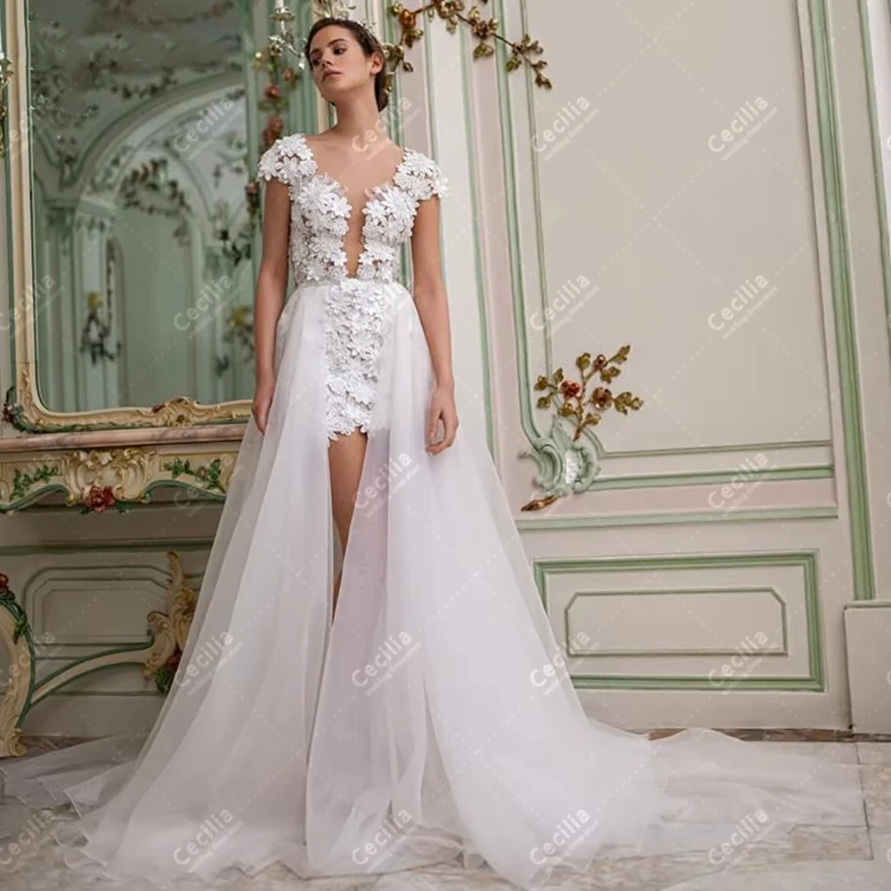Vintage Wedding Dresses Gorgeous Bridal Gowns 3D Appliques Robes Backless Vestidos De Novia Customized свадебное платье 2026
Vintage Wedding Dresses Gorgeous Bridal Gowns 3D Appliques Robes Backless Vestidos De Novia Customized свадебное платье 2026