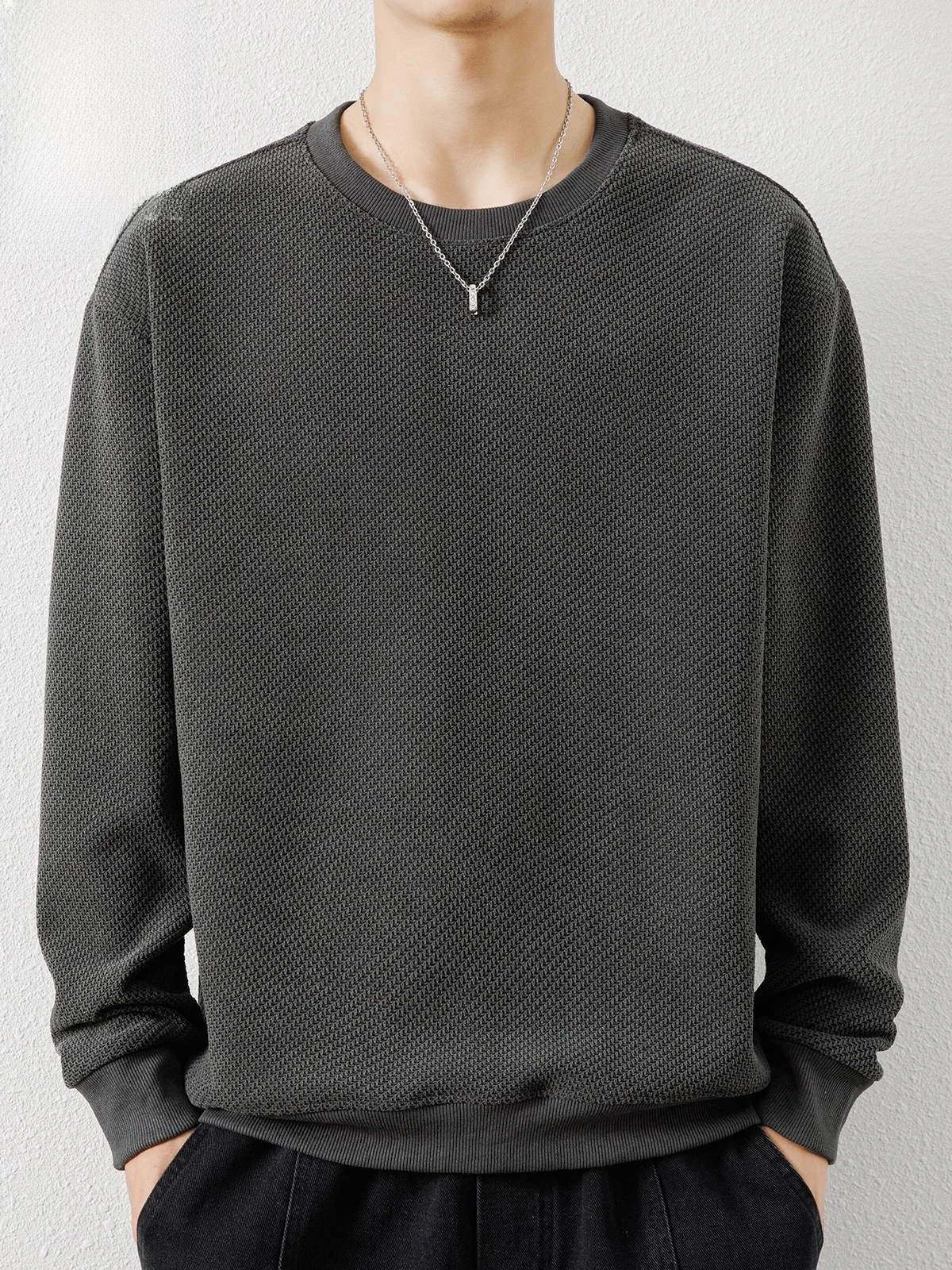 Мужская повседневная теплая толстовка с длинным рукавом и круглым вырезом, с вафельным узором, молодежная, модная, из полиэстера
Мужская повседневная теплая толстовка с длинным рукавом и круглым вырезом, с вафельным узором, молодежная, модная, из полиэстера