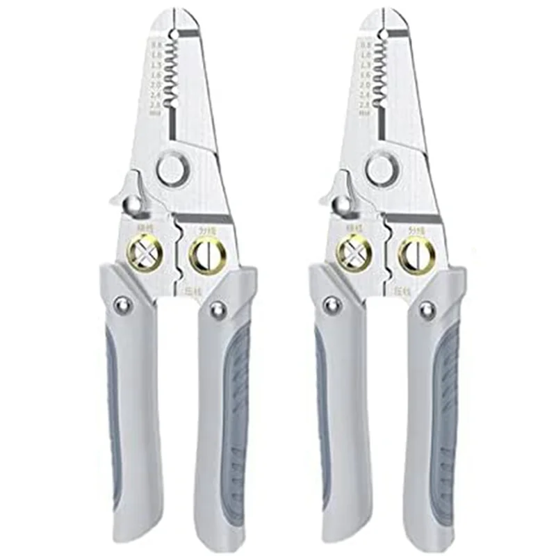 A96Q-Multifunction Wire Plier Tool Multi-Functional Wire Splitting Pliers Stainless Steel Electrical Stripping Tool(2PC)
A96Q-Multifunction Wire Plier Tool Multi-Functional Wire Splitting Pliers Stainless Steel Electrical Stripping Tool(2PC)