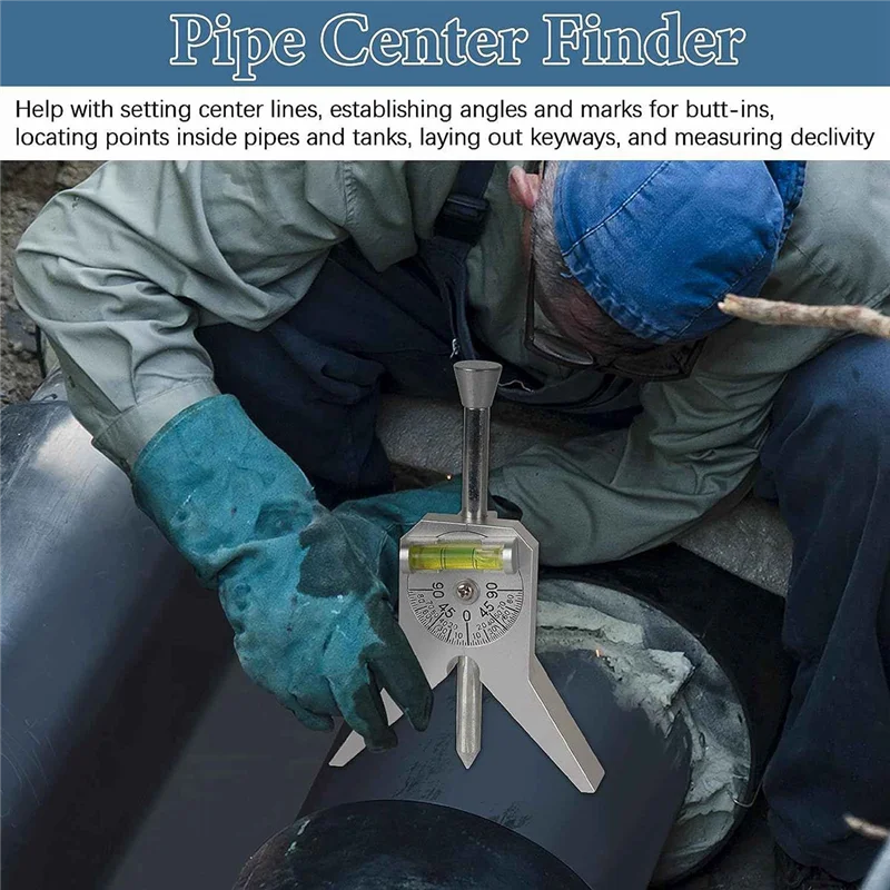 Pipe Center Finder with Centering Head for Measure Pipe Diameter over 0.5Inch and Up Pipe Center Punch Level G
Pipe Center Finder with Centering Head for Measure Pipe Diameter over 0.5Inch and Up Pipe Center Punch Level G