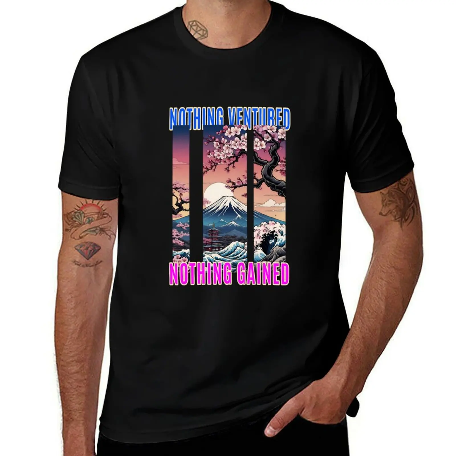Nothing Ventured Nothing Gained Wise Proverb Inspirational Tee T-Shirt summer tops plain fashion shirts compression shirt men
Nothing Ventured Nothing Gained Wise Proverb Inspirational Tee T-Shirt summer tops plain fashion shirts compression shirt men