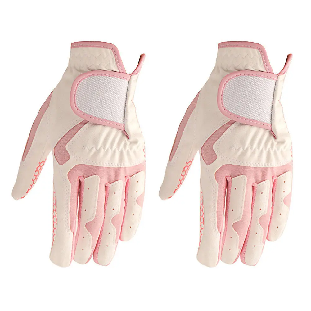 1 Pair Woman Golfing Gloves Adjustable Band Sweat Absorption Finger Injury Protection Non Slip Golf Hand Protective Cover
1 Pair Woman Golfing Gloves Adjustable Band Sweat Absorption Finger Injury Protection Non Slip Golf Hand Protective Cover
