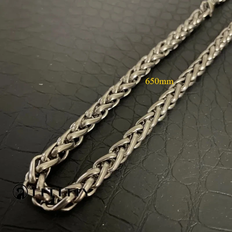 New Wide 7mm Pure Titanium Retro Dragon Bone Chain Ultra-light Anti-allergic Personalized Necklace for Men Women Hip-hop 650mm
New Wide 7mm Pure Titanium Retro Dragon Bone Chain Ultra-light Anti-allergic Personalized Necklace for Men Women Hip-hop 650mm