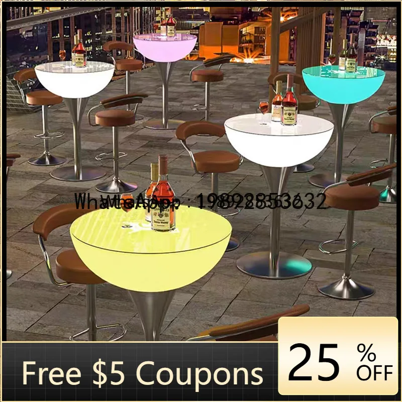 LYY Colorful Luminous High Bar Table Round Bar Table Outdoor Waterproof Coffee Table Set
LYY Colorful Luminous High Bar Table Round Bar Table Outdoor Waterproof Coffee Table Set