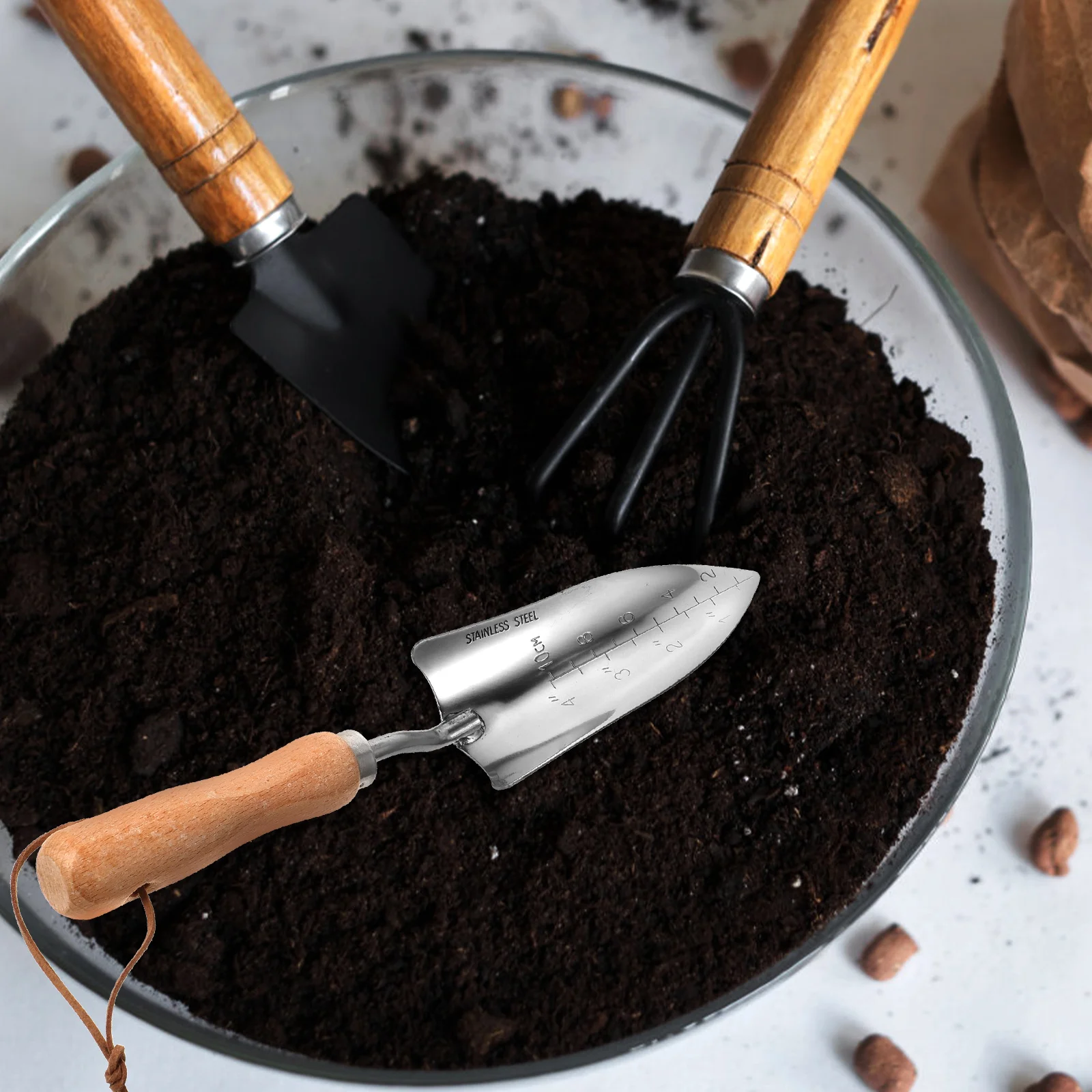 Garden Shovel Planting Tools Durable Stainless Steel Wood H Mini Digging Small Spade Trowel Shovels Gardening Soil Loosening
Garden Shovel Planting Tools Durable Stainless Steel Wood H Mini Digging Small Spade Trowel Shovels Gardening Soil Loosening