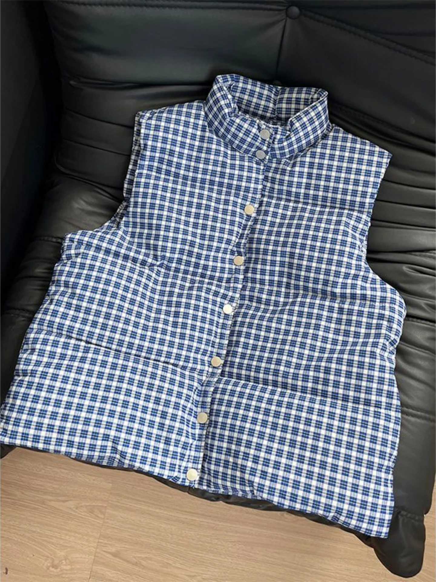 Korean Sle Plaid Svel Cotton Vest Women's Loose Fit Versatile Slimming College Bread Outerwear Trendy
Korean Sle Plaid Svel Cotton Vest Women's Loose Fit Versatile Slimming College Bread Outerwear Trendy