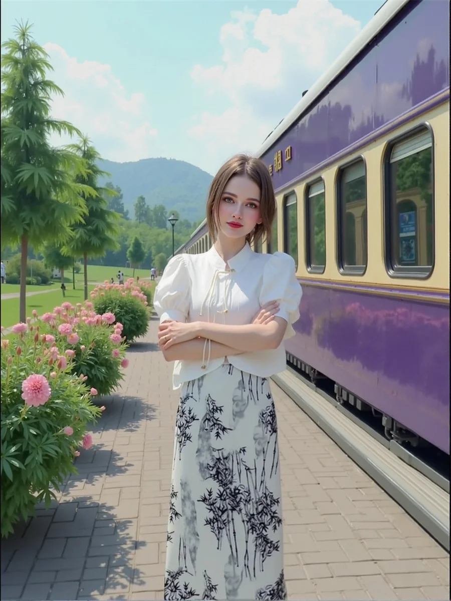 Chinese Style Midi Skirts Womens Chiffon Layered Pleated Ruffle Hem Elastic Waist Flare Chic Elegant Bohemian Knotted Drape Bow
Chinese Style Midi Skirts Womens Chiffon Layered Pleated Ruffle Hem Elastic Waist Flare Chic Elegant Bohemian Knotted Drape Bow