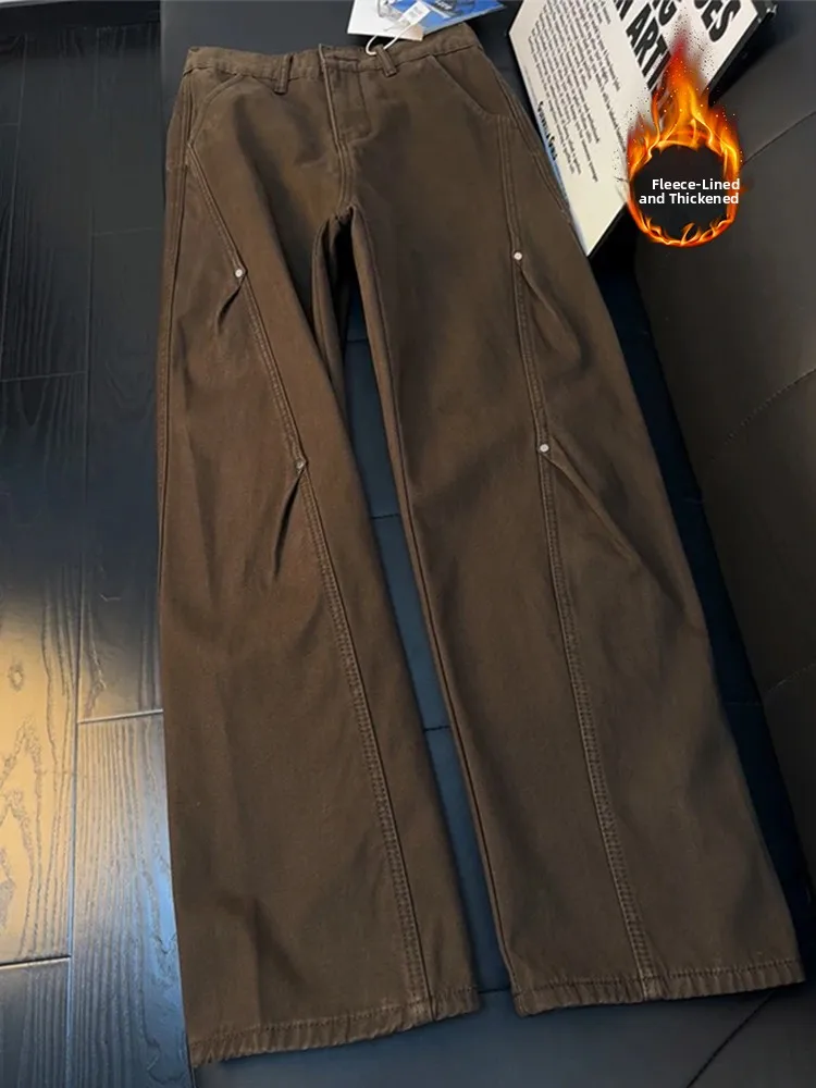 American Style Men's Jeans Rivet Micro Flared Straight Leg Workwear Long Pants Spring High Street Slimming Effect Casual Wear
American Style Men's Jeans Rivet Micro Flared Straight Leg Workwear Long Pants Spring High Street Slimming Effect Casual Wear