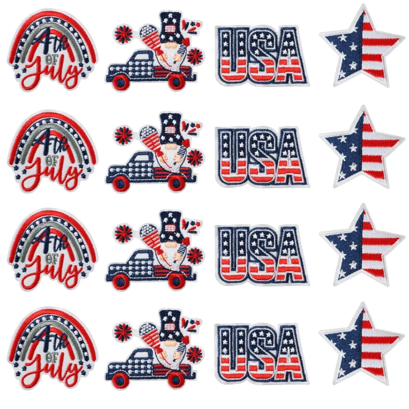 1 Pcs Independence Day Embroidery Cloth Holiday Decoration Flag Patch Sticker US National Day Pentagram Embroidery Windmill
1 Pcs Independence Day Embroidery Cloth Holiday Decoration Flag Patch Sticker US National Day Pentagram Embroidery Windmill