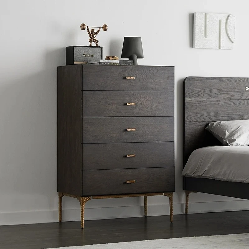 Nordic retro solid wood designer original chest of drawers light luxury post-modern bedroom locker
Nordic retro solid wood designer original chest of drawers light luxury post-modern bedroom locker
